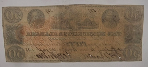 $ 50 Долларов 1836г. America, Mississippi - Alabama Railroad Company
