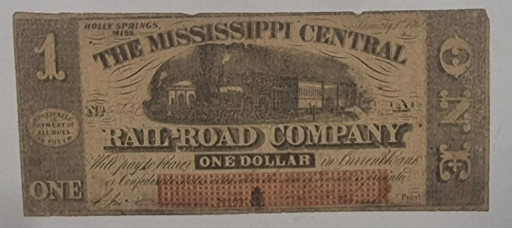 Банкнота $1 Доллар (one dollar) America, Rail Road Company