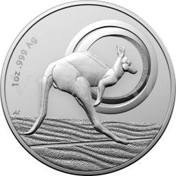 Австралия 1 доллар 2021г Кенгуру РАМ. Серебро 1 унция