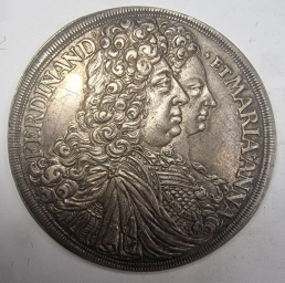 Шварценберг, 1 Талер 1696 год. Фердинанд Вильям и Мария Анна