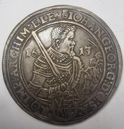 Германские государства, Саксония, 1 Талер 1613 года. Иоанн Георг I