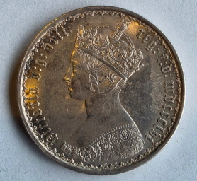 Великобритания, монета Готический флорин 1856 г. «Готика» Виктория