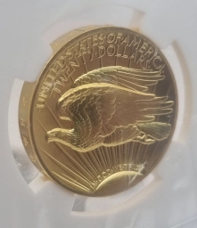 Золотая монета США 20 долларов 2009г. NGC MS 70 Ultra High Relief