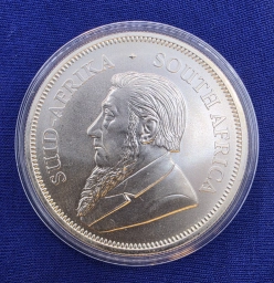 ЮАР, Серебряная монета Крюгерранд (Krugerrand) 2018 года.