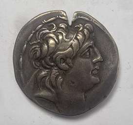 Серебряная тетрадрахма. Антиох VII Эвергет Селевкиды 138–129гг. до н.э