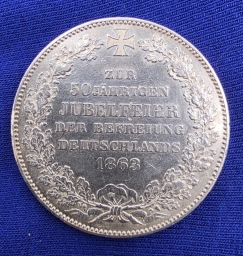 Бремен. Талер 1863г. 50 лет освобождения Германии.