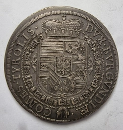 Австрийские государства, графство Тироль, г. Халль 1 талер 1654 года.