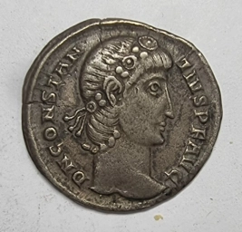Серебряная римская силиква императора Констанция II 353–355 г