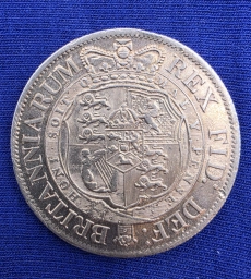 Монета 1/2 кроны 1817г. Великобритания. Георг III. Тип Small Head.