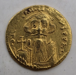 Золотой солид Византии. Император Констант II (641–668 гг.).