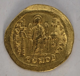 Золотой солид Юстиниана I Великого 527–538 гг. Эпоха расцвета империи