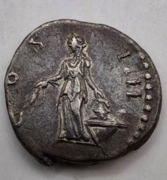 Римская империя. Серебряный денарий Антонина Пия (138–161 гг.) Аннона.