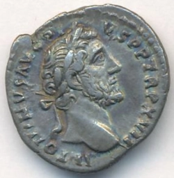 Римская империя. Серебряный денарий Антонина Пия (138–161 гг.) Аннона.
