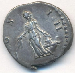 Римская империя. Серебряный денарий Антонина Пия (138–161 гг.) Аннона.