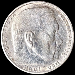 Германия 2 рейхсмарки 1939 B Серебро