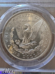 1 доллар 1880 США Морган S MS65 PCGS