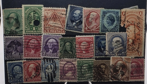 США. Подборка марок конца XIX - середины XX века, 21 шт. Гашеные.
