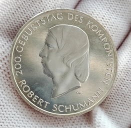 10 евро Германия 2010 год, Роберт Шуман.