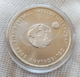 10 евро Германия 2004 г, серебро, Чемпионат мира по футболу FIFA 2006