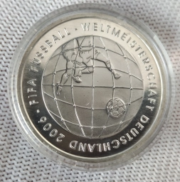 10 евро Германия 2005 г, серебро, Чемпионат мира по футболу FIFA 2006