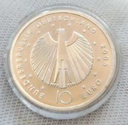 10 евро Германия 2005 г, серебро, Чемпионат мира по футболу FIFA 2006