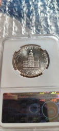 Серебрянный Халф доллар 1976 s .200лет независимости Сша.MS65 от ННР