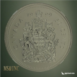 Канада 50 центов 1999 NGC MS 66