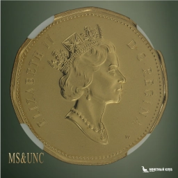 Канада 1 доллар 2000-W NGC MS 66