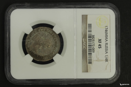 Российская империя Полуполтинник 1746 ММД NGC XF 45