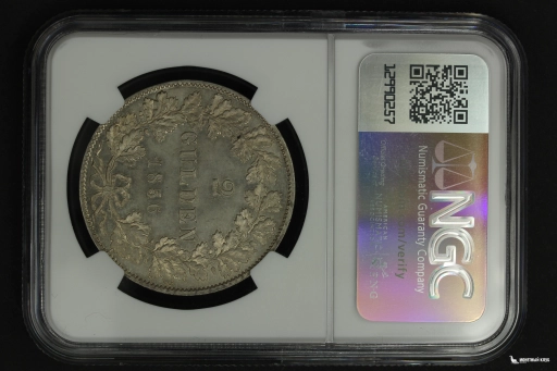 Германия Франкфурт 2 гульдена 1856/46 NGC MS 66+