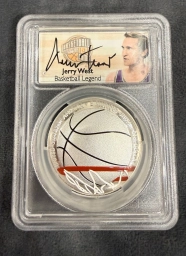 1 доллар 2020 Зал славы баскетбола цветная PCGS PR70 DCAM Jerry West