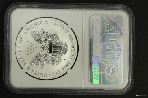 США 1 доллар 2006-P American Silver Eagle 20th Anniversary NGC Reverse