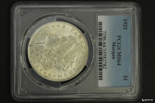 США 1 доллар 1921 Морган PCGS MS 64