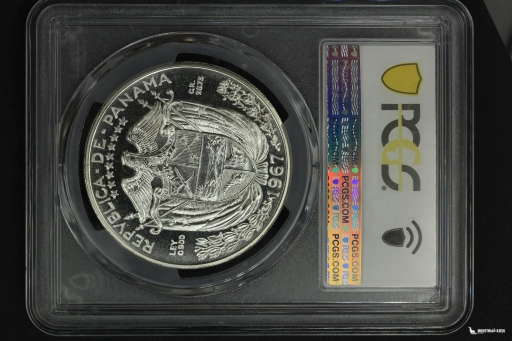 Панама 1 бальбоа 1967 PCGS PR 67