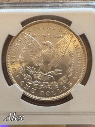 1 доллар 1889 США Морган MS63 NGC