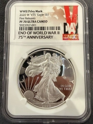 Шагающая свобода 2020 W V75 NGC PF70 Ultra Cameo First Releases