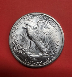 США, монета ½ доллара 1941-D Walking Liberty Half Dollar