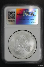 США 1 доллар 2001 Шагающая свобода NGC MS 69