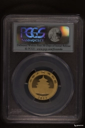 Китай 100 юаней 2013 Панда золото PCGS MS 70