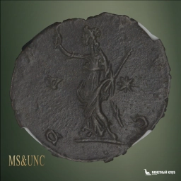 Галльская империя Викторин 269–271 гг. Двойной денарий NGC AU