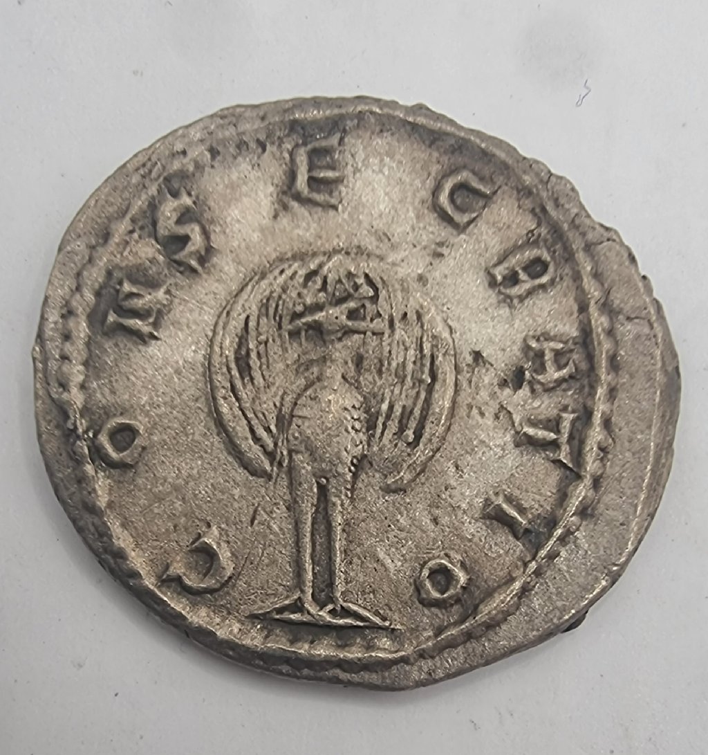 Антониниан. Божественная Мариниана (Diva Mariniana), Рим, 253-257 гг. Павлин